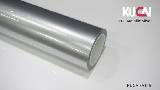 Bộ phim bảo vệ sơn tự chữa bệnh TPU tùy chỉnh màu bạc kim loại Bọc liền mạch
